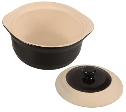 ZUNOXAZ Vaso Di Terracotta Non Smaltato Per Cucina Ciotola Vaso D'acqua Di Terracotta Padella In Umido Ciotole Pentole Argillose Pentola Piatti Domestico Stufato Di Casa Casseruola Argilla