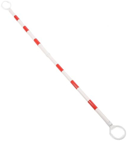 Barra de Seguridad de Barrera de Cono Reflectante Retráctil 37.8 Pulgadas a 70.9 Pulgadas para la Construcción de Carreteras de Estacionamiento de Garaje (y rojo)