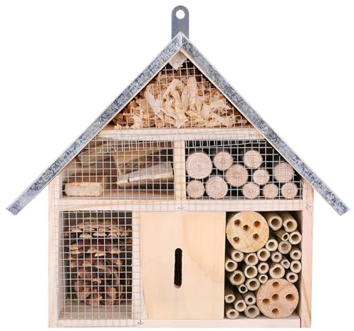 Hôtel à insectes, boîte à abeilles en bois résistant aux intempéries, maison décorative pour le jardin, abeilles, coccinelles, papillons
