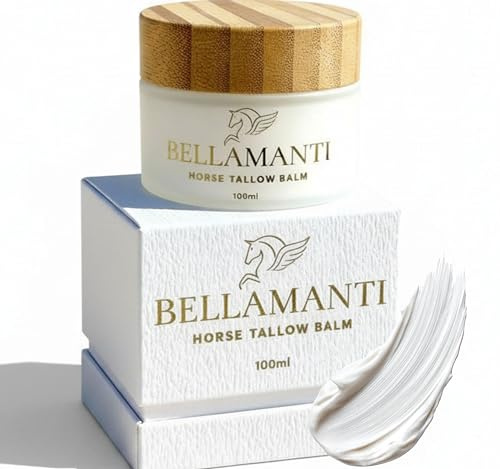 Horse & Beef Tallow Balm- Bellamanti bálsamo de sebo de caballo 100% grass-fed. Para piel muy sensible. Base 100% sebo, sin aceites, mantecas ni rellenos. Natural, sin fragancia. 100 ml