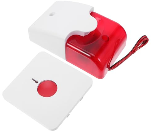 LOLIPPYY Pulsante di Emergenza Installazione Facile per Anziani per Bagno e Doccia in Plastica Resistente All’umidità per Chiamata Allarme Affidabile in Condizioni Bagnate