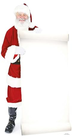 Star Cutouts - Stsc16 - Figurine Géante - Père Noel avec Grand Tableau 180 Cm