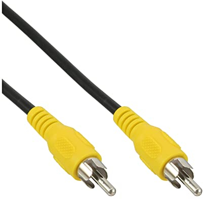 InLine 89937B Câble RCA vidéo avec 1 fiche RCA mâle/mâle Jaune 0,5 m