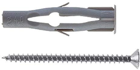 Fischer, Tasselli Universali FU 10X60 V con vite (25 Pezzi)