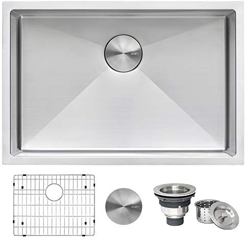 Ruvati 26-inch Undermount 16 Gauge Tight Radius Stainless Steel Kitchen Sink Single Bowl - RVH7126
