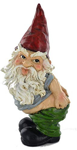 Fiesta Studios Ltd Rude Gnome Patio Ornament Garden Funny Mooning Showing Bottom Statue Figurine