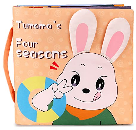 TUMAMA KIDS- Libro di Stoffa di Quattro Stagioni, Multicolore, Medium, VC-TM153