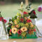 otamonkli Floral Foam Cage, Grid Floral Holder, Flower Foam Tray Block, Flower Arrangement Mud for Artificial Flowers, Home Wedding, Party Decoration