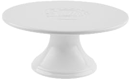 Sallys Tortenständer Weiß 20 cm - Runde Tortenplatte mit Fuß aus Keramik - Servierplatte Stapelbar zur Etagere - Kuchenständer für Torten, Cupcakes & mehr