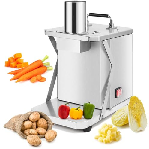 Fablestoryem Elektrischer Würfelschneider für Obst und Gemüse, Gemüseschneider, 200W, professionelle Gemüse-Küchenmaschine mit Formen für 6mm/8mm/10mm/12mm/15mm Würfel,All