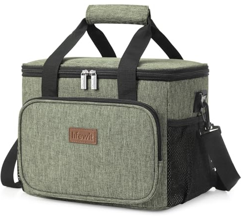 Lifewit Insulated Lunch Box for Men, Lunch Bag Cooler Women, 24-Can 15L