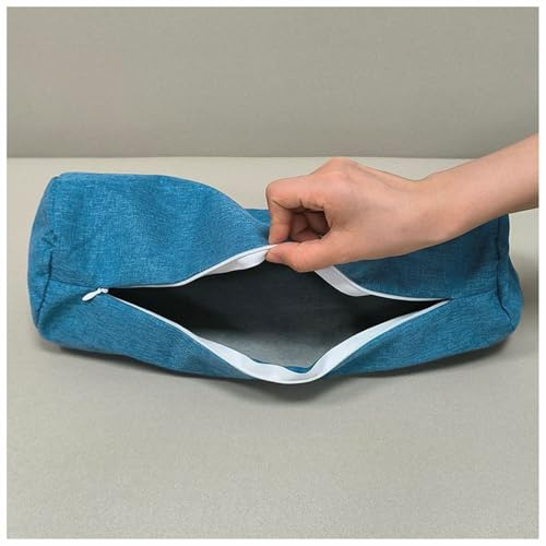 BLLMTEAR Housse de Coussin Ronde en Lin pour Traversin Cylindrique Taie Cylindrique (@2,15x60cm/6x24in)