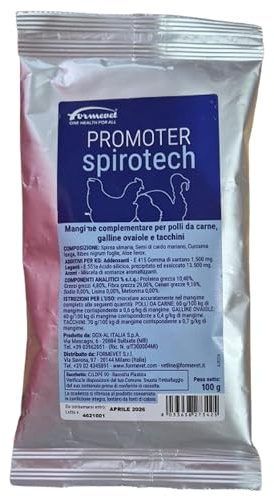 FORMEVET - Mangime complementare per polli da carne, galline ovaiole e tacchini 100g