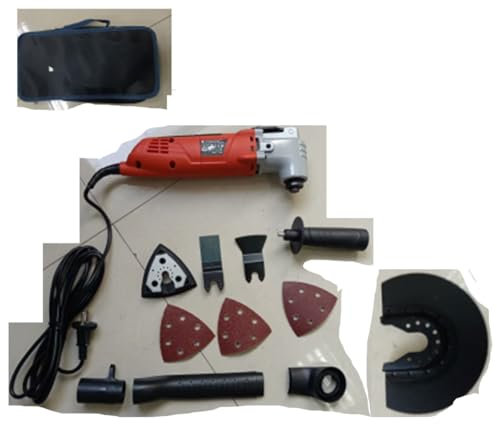 DEWINNER Oscillating Multi Tools Kit, 15000-21000 OPM, 6 Variable Speed, 3°Oscillation Angle, Quick Change Blade System, Auxiliary Handle, Dust Outlet, 27PCS Accessories and Carry Bag