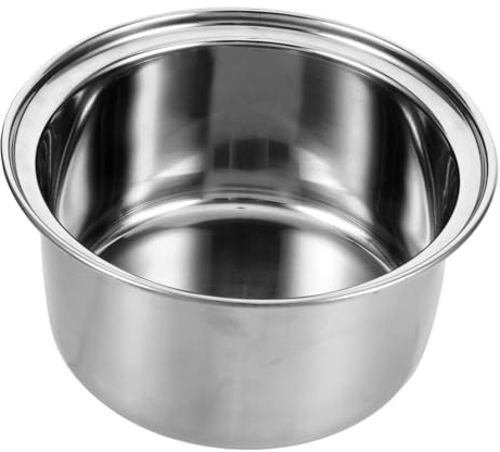 Ipetboom Stainless Steel Hot Pot Liner Compact Soup Pot Liner for Induction Cookers for Individual Cooking for Delicious Soups and Stews