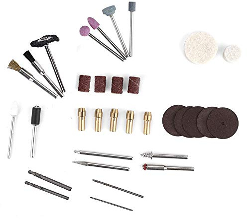 ERYUE Juego de Accesorios de Herramientas Rotativas Eléctricas para Esmerilado y Pulido Precisión para Metal, Jade y Madera - Kit 34 Piezas