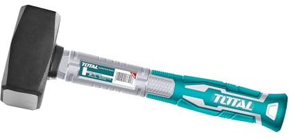 TOTAL by INECO Mazzetta per muratori 1500 gr Manico bimateriale in fibra di vetro Turchese