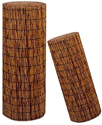 MikusangT Recinzione a Lamella Reed Scherma Recinzioni Decorative Tende Canna Naturali per Interni Esterni Tende di Paglia Dimensioni Essere Personalizzate