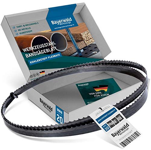 Bayerwald Werkzeugstahl Bandsägeblatt - 2230 x 16 x 0.5 x 4 / Holz, NE-Metalle, Kunststoff, dünne Bleche/Sägeband passend für Metabo. Magnum uvm.