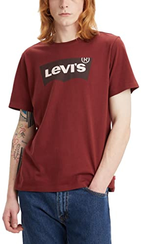 Levi's Graphic Crewneck Tee T-shirt, Port, S Uomo