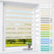 Doppelrollo klemmfix ohne Bohren & mit Bohren, 80x120cm (BxH) Natur, 3-in-1 Duo Rollo für Fenster & Tür, Fensterrollo innen lichtdurchlässig & verdunkelnd, Klemmrollo Rollos Sonnenschutz