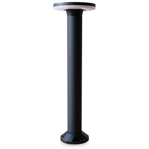 INNOVATE LED Außenlampe IP54 13W Standleuchte 230V LED Gartenbeleuchtung außen Pollerleuchte 480 Lumen 3000 Kelvin Wegeleuchten außen Aussenbeleuchtung Garten Outdoor Stehlampe Rund