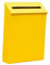 LOVIVER Wandmontierter Briefkasten aus Metall, Zeitungshalter mit Toplader, regensicherer Briefkasten, Dropbox für Tor, Veranda, Außendekoration, GELB