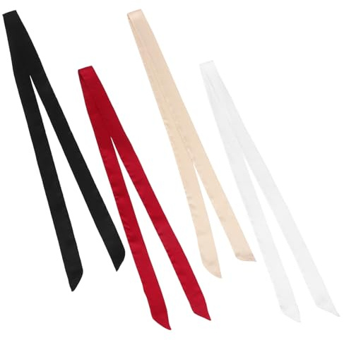 SHERCHPRY Cintura per Abito da Sposa 4 Pezzi Fascia Decorativa in Seta Classica e Semplice per Occasione Formale e Uso Quotidiano