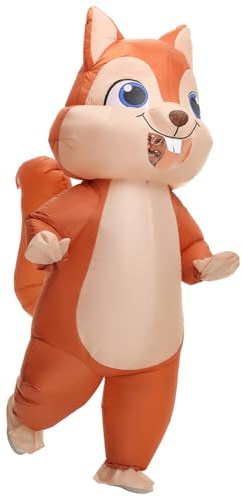 Spinosaurus Costume gonflable d'écureuil pour adultes pour Noël et Thanksgiving - Costume d'animal gonflable drôle pour Halloween - Pour hommes et femmes