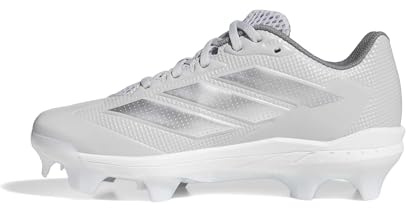 adidas Women's Adizero Instinct 2.0 TPU TD Softball, Team Light Grey/Silver Metallic/White, 7.5