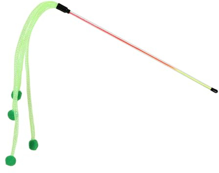 Interactive Wand - Teleskopisk fjäderteaser med klockor, miljövänlig | kattfiskespö för lek mental stimulans | Kattunge vuxen katt underhållning för, motion roliga