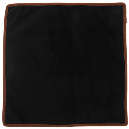 BESPORTBLE Almohadilla de terciopelo negro para exhibición de joyas, tela de fondo de fotografía de 16 x 16 pulgadas, bandeja de terciopelo antiarañazos para collares, aretes, pulseras