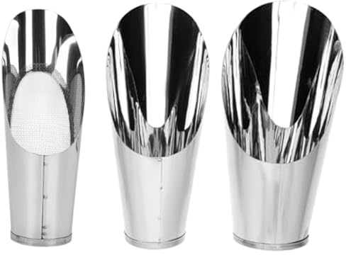 Pelle à terre, 3 pièces Pelle à terre pour bonsaï 3 tailles en acier inoxydable avec tamis mailles fines Outils de jardinage robustes et lisses pour plantes d'intérieur, en pot pour un usage quotid
