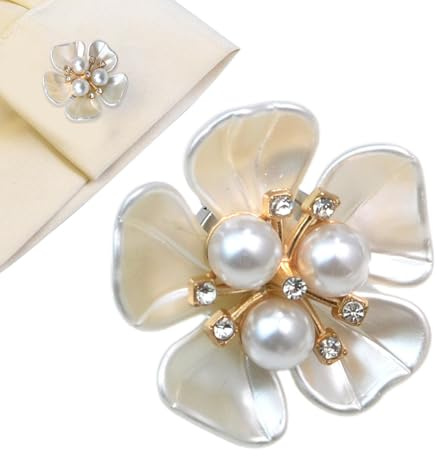 De Botones Para Blusas Accesorios De Perlas Con Diseño Floral Elegante