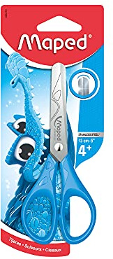 Maped 464210 – Hantverkssax ESSENTIALS, 13 cm, rundad spets – blå, rosa, grön
