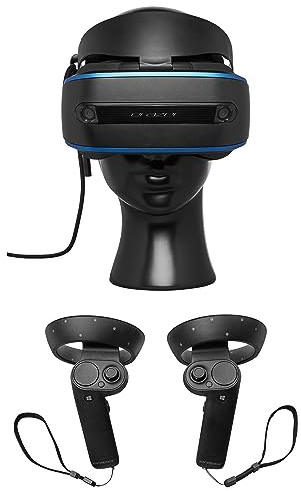 MEDION ERAZER X1000 MR Glasses (Mixed Reality Headset, 7,34 cm (2.89'') LCD Display, bis zu 105° Sichtfeld, 2 Kameras zur Bewegungserfassung, inkl. Motioncontroller) schwarz