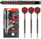 Harrows Wolfram Infinity 97% Tungsten Darts | Darts-Set mit Stahlspitze| 21g, 22g, 23g, 24g, 25g & 26g | Enthält Supergrip Fusion Shafts und 100 Micron Prime Flights (24g)