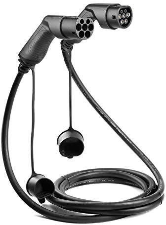 LEFANEV Cable de Carga para Coches eléctricos(EV Charger Cable/PHEV Cable),Tipo 2 (IEC62196) a Tipo 2 (IEC62196) (Tipo 2 a Tipo 2, 32A / trifásica)