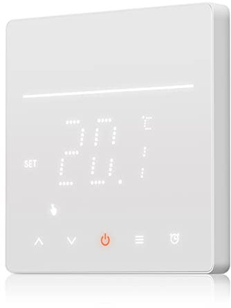 Termostato digitale per riscaldamento Briidea, termostato digitale con touchscreen, applicabile per sistemi di cavi in più aree