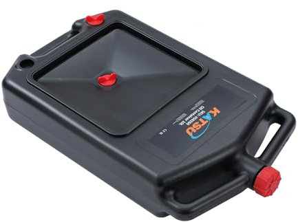 KATSU 10 Liter Ölwechselkanister Ölauffangbehälter Auffanghilfe für Ölwechsel Ölauffangwanne Ölauffang Wanne Kanister