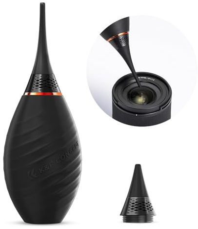 K&F CONCEPT Weichgummi Blasebalg Reinigung, mit Weicher Silikonspitze von Objektiv, Kamera, Sensor, DSLR, Tastatur, Optik, Optik(Blasebalg)…