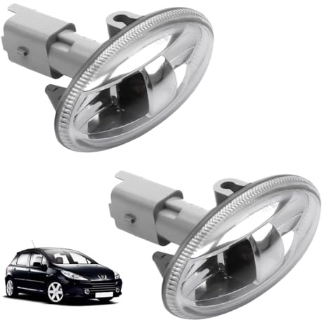 JAWUZ 2 Pezzi Freccia Laterale Compatibile Con Citroën, C2, C3, C4, Per Peugeot Parter, 107, 307, 407, Lato Sinistro E Destro, Luce Segnalazione, Indicatore Direzione