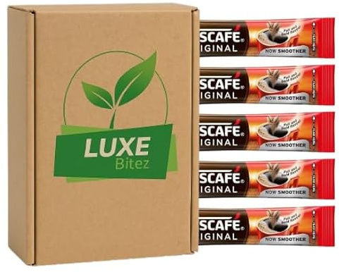 Original Individual One Cup Instant Coffee Sachets Sticks 1.2g (Pack of 25) | Compatible For Nescafe By Luxe Bitez