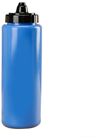 Active Hydration Companion Botella de agua deportiva de 1 litro con diseño a prueba de fugas y opciones de beber duales (1 litro, azul)