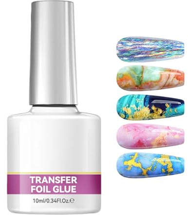 Kixolazr Pegamento Para Foil De Uñas,Adhesivo Fuerte De 10 Mililitros,Gel Pegamento Para Foil De Uñas | Para El Hogar Salón De Boda Fiesta De Para Mujeres