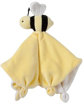 Burt's Bees Baby Baby Plush Toy Lovey, Hold Me Bee Stuffed Security Blanket, Infants Comfort Object, Made with Organic Velour Shell with Polyester, Sunshine Color, Size 12x12x3 Inches