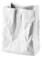Rosenthal Do not Litter Tütenvase 10 cm Weiss matt