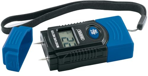 Draper 43618 Moisture Meter for Measuring Water in Wood Concrete and Plaster