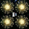 yowin Feuerwerk Lichterkette 4x120 LED Weihnachtsbeleuchtung USB-Netzteil, 8 Modi Lichterkugel Weihnachtsdeko Fenster Wasserdicht Weihnachtslichter mit Fernbedienung für Innen Außen Balkon Deko