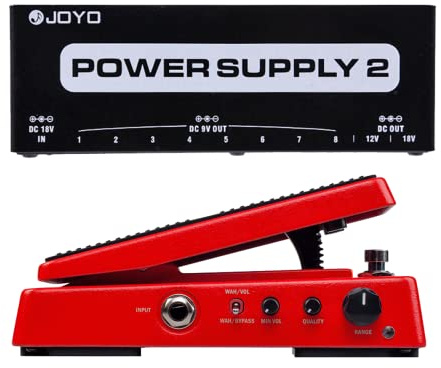 JOYO WAH-II Classic and Multifunctional WAH Pedal Bundle with JP-06 Noise Blocker Pedal Power Supply
